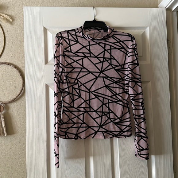 Mesh Long Sleeve Top - Picture 1 of 3